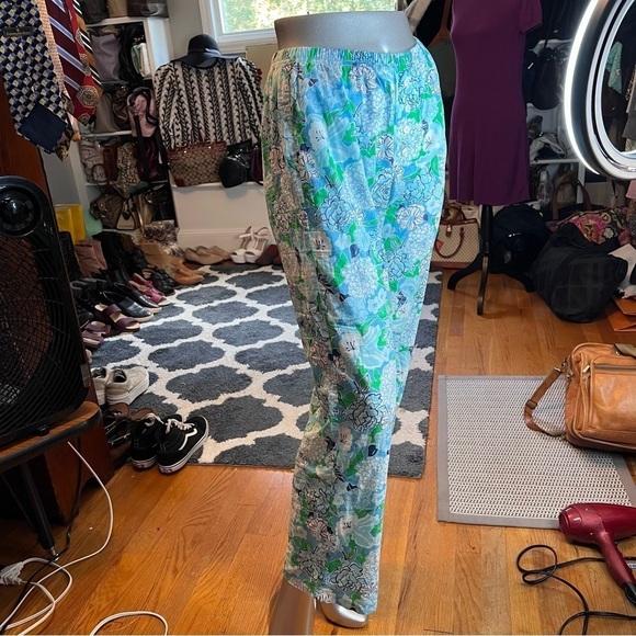 Lilly Pulitzer Floral Pajama Lounge Cotton Pants Sz XS - Picture 6 of 7